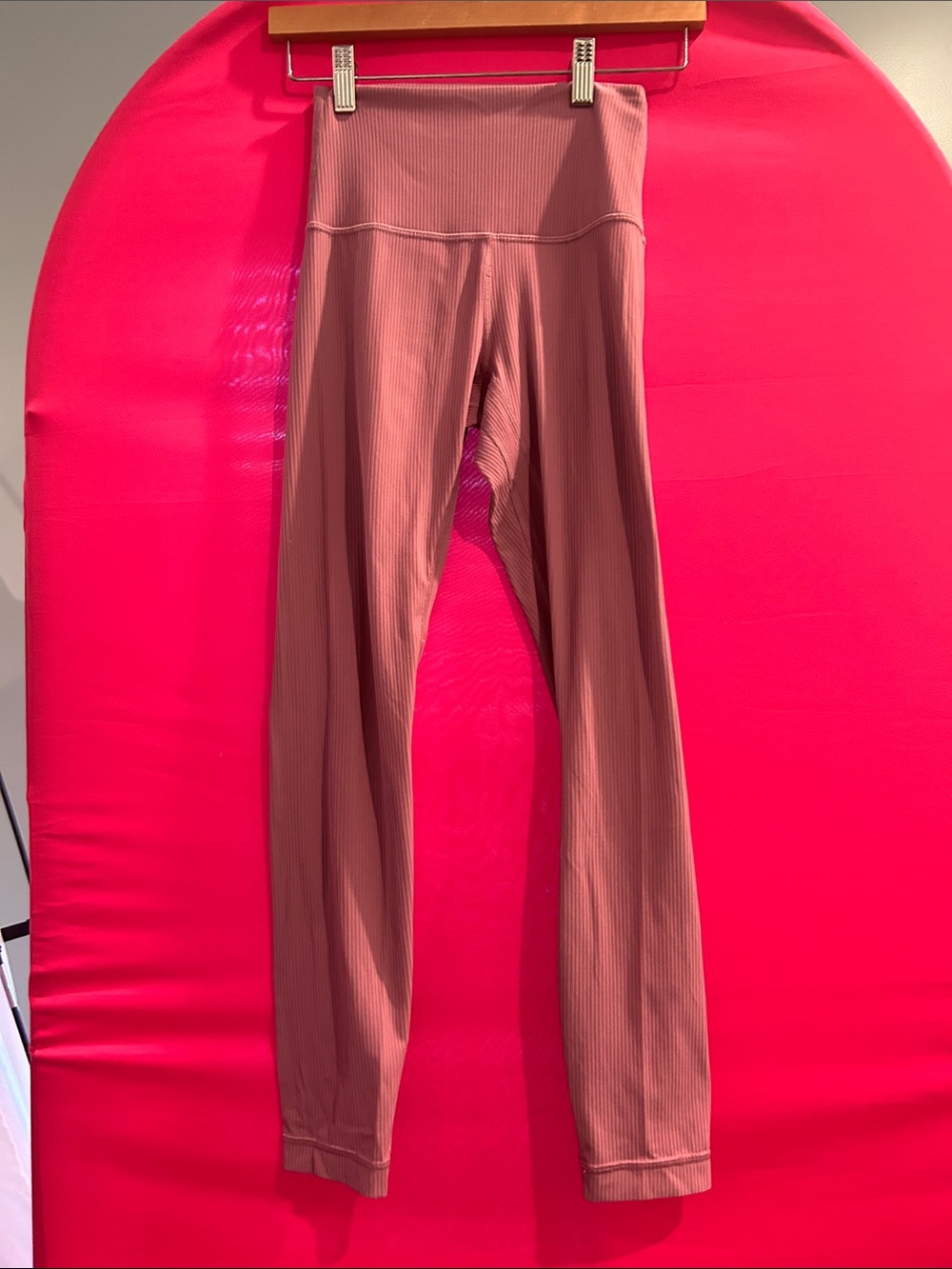 lululemon athletica Ribbed High-Rise Leggings in Rose